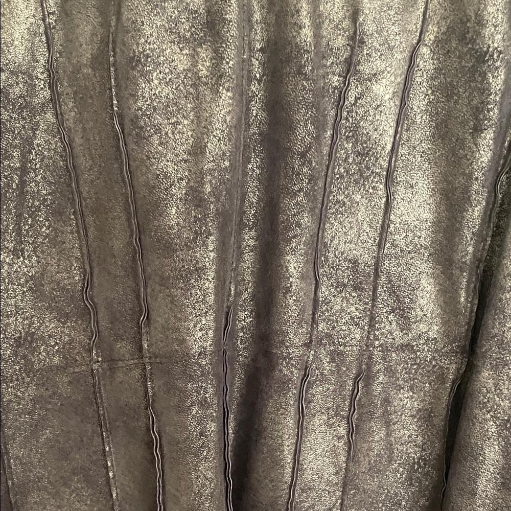 Pamela McCoy Leather Bronze Trench Coat - Picture 7 of 13
